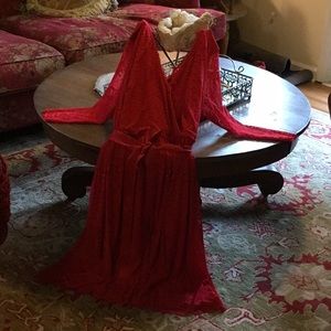 Red lace dress worn one time